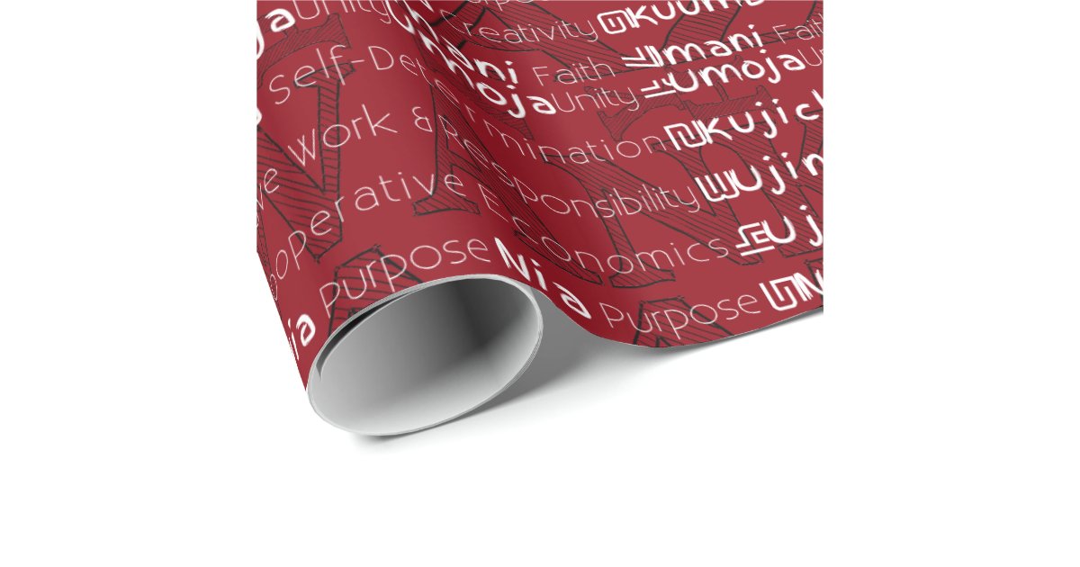 Happy Kwanzaa PopArt Wrapping Paper