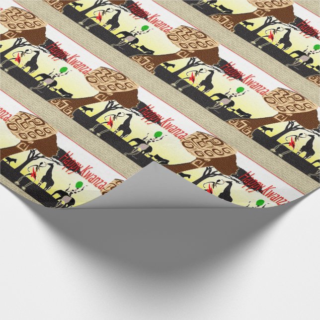 Happy Kwanzaa! Wrapping Paper (Corner)