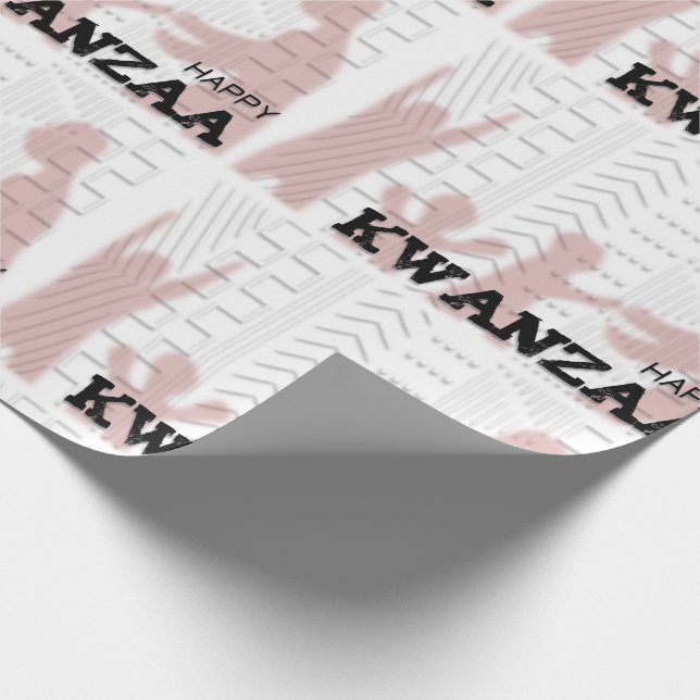 Happy Kwanzaa Wrapping Paper (Corner)