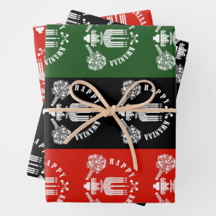 Happy Kwanzaa Wrapping Paper Sheets