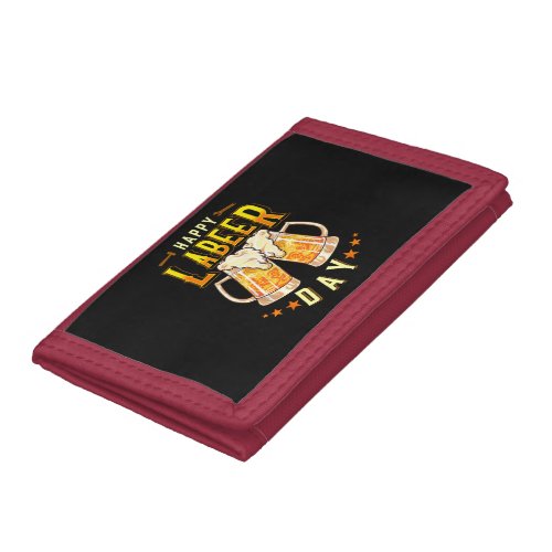 Happy Labeer Day Funny Labor Day Trifold Wallet