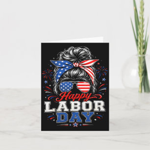 Happy Labor Day 2026 Patriotic Mom Usa Card