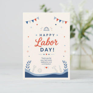Happy Labor Day Appreciation Thank You Card