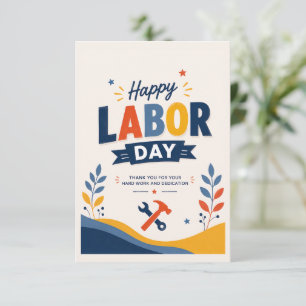 Happy Labor Day Appreciation Thank You Card