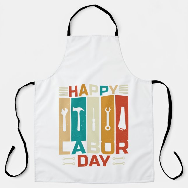 Happy labor day  apron (Front)