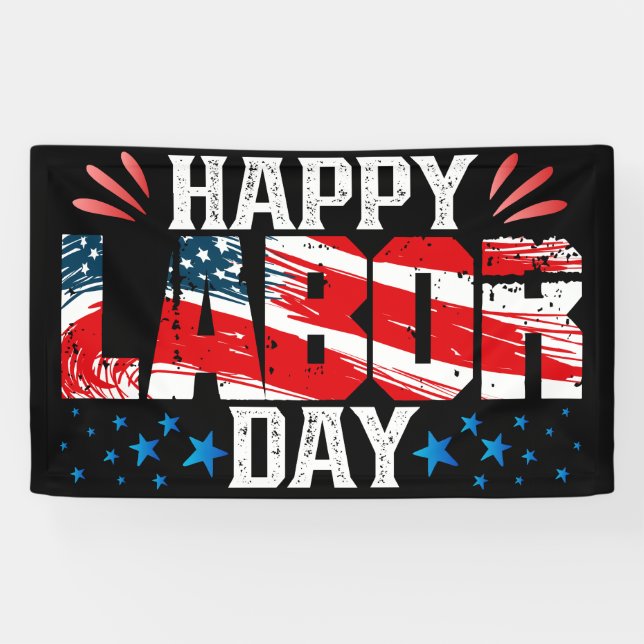 Happy Labor Day Banner (Horizontal)