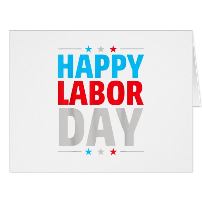 Happy Labor Day! Cards (Front Horizontal)