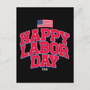 Happy Labor Day Celebrating American Workers Postcard