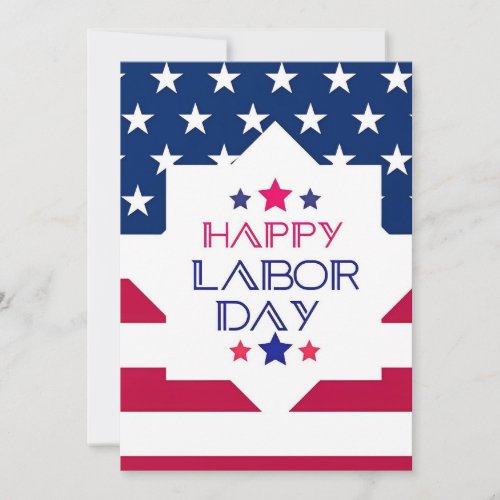 Happy Labor Day celebration simple Holiday Card
