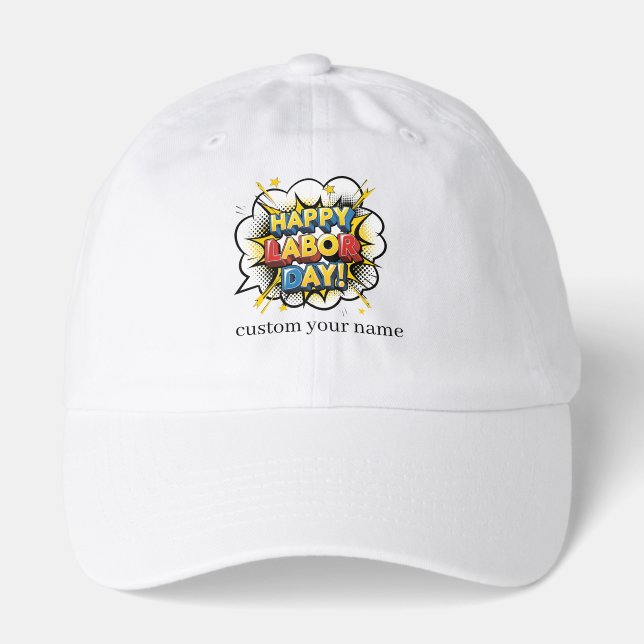 Happy labor day design hat (Front)