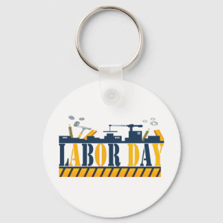 happy labor day for real american workers keychain