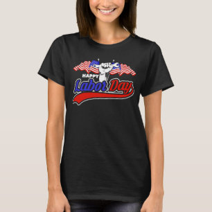 Happy Labor Day for Womenmen Cool Labor day USA fl T-Shirt