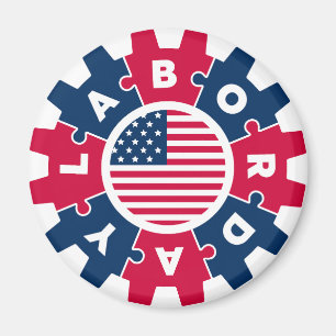 Happy Labor Day Fun 2023 Magnet