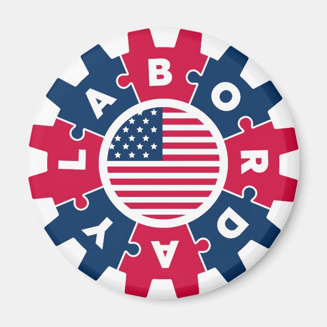 Happy Labor Day Fun 2023 Magnet (Front)