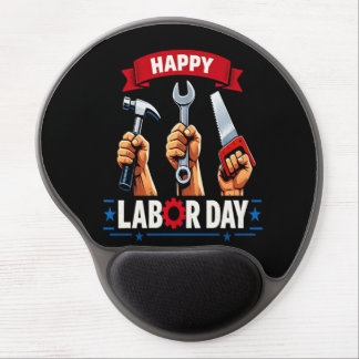 Happy Labor-day Gel Mouse Pad