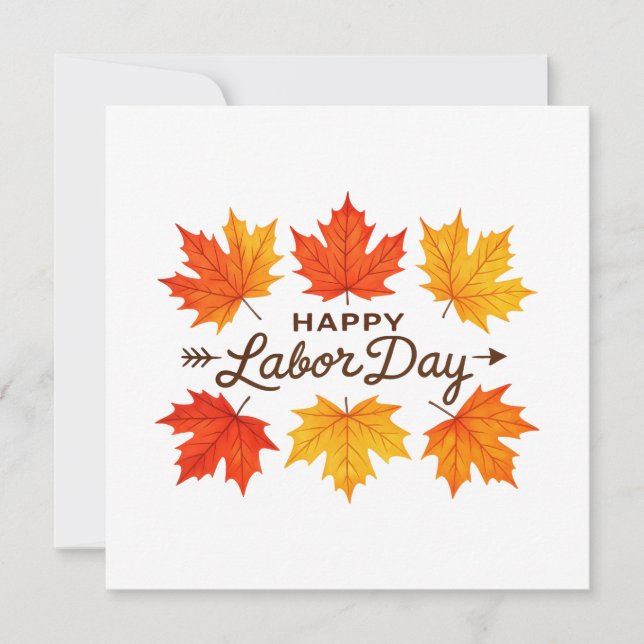 Happy Labor Day  Holiday Card (Front)