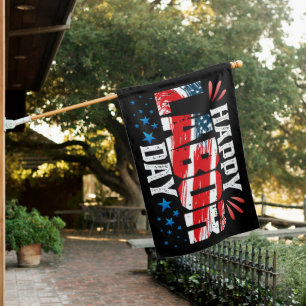 Happy Labor Day House Flag