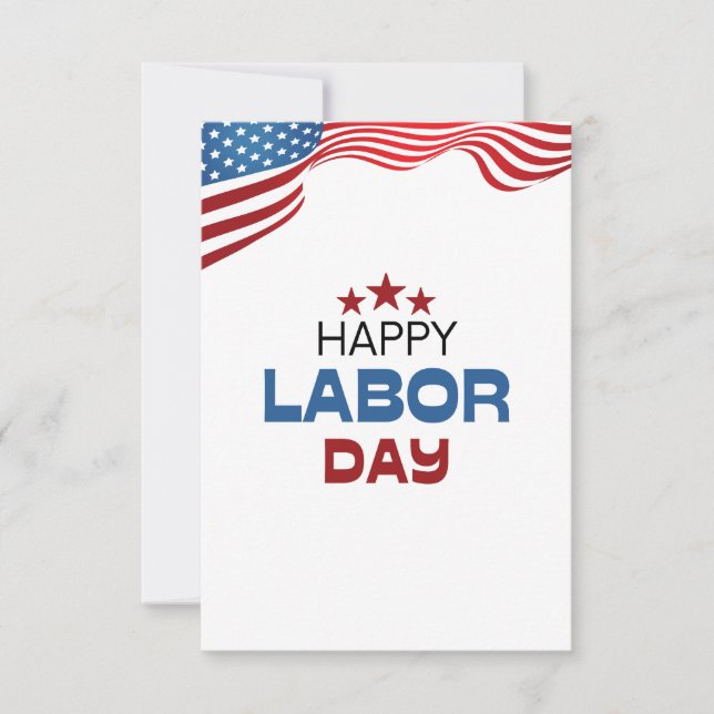 Happy Labor Day Invitation (Front)