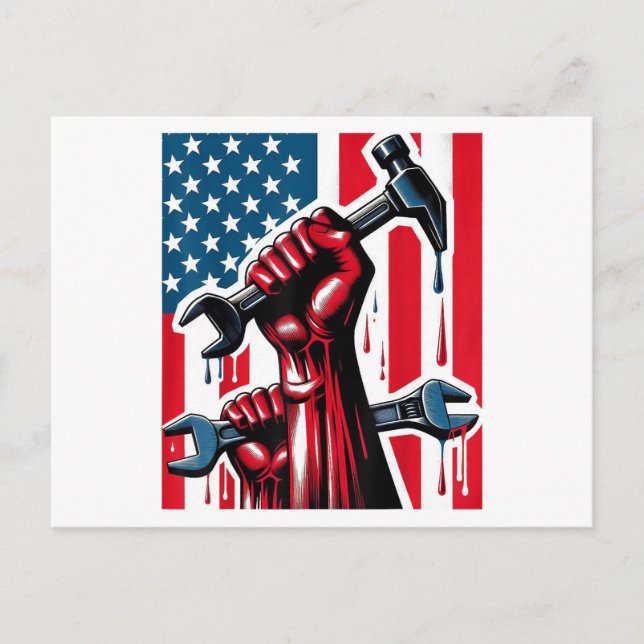 Happy Labor Day Men Women And Youth Postcard (Front)