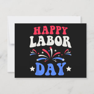 Happy Labor Day Men Women Kids Postcard
