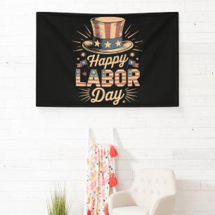 Happy Labor Day Patriotic Celebration Banner