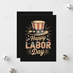 Happy Labor Day Patriotic Celebration  Holiday Card