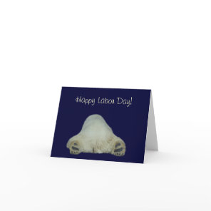 Happy Labor Day Polar Bear Card