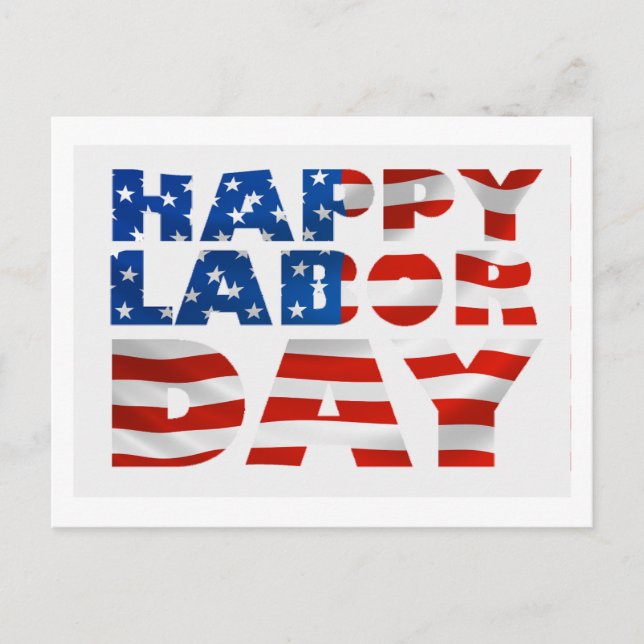 Happy Labor Day Postcard (Front)
