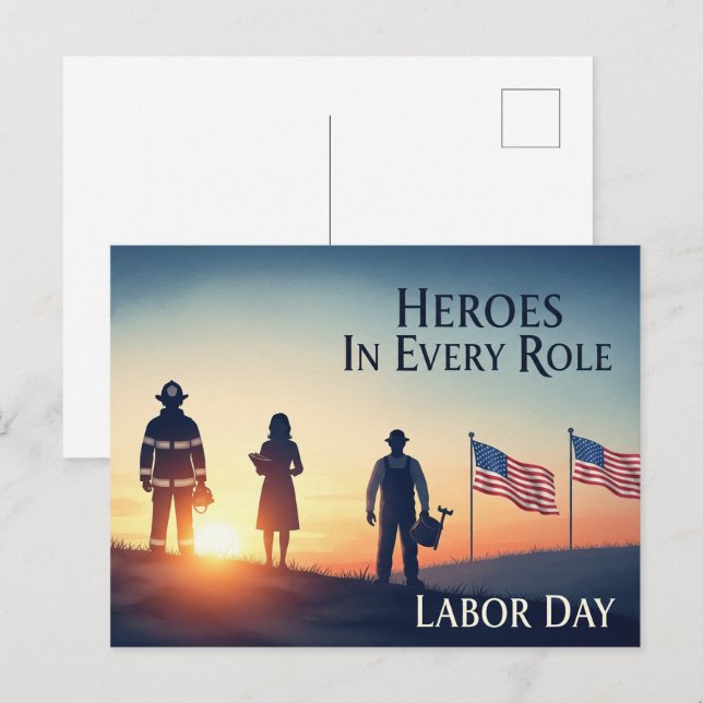 Happy Labor Day  Postcard (Front/Back)