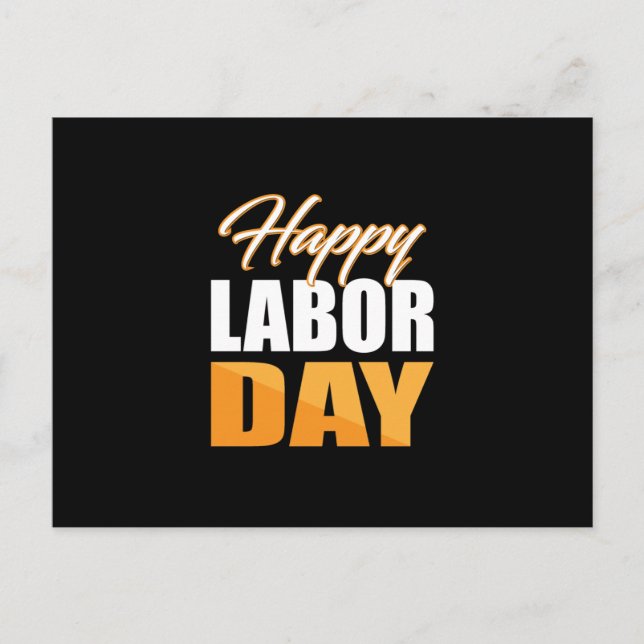 Happy Labor Day Postcard (Front)