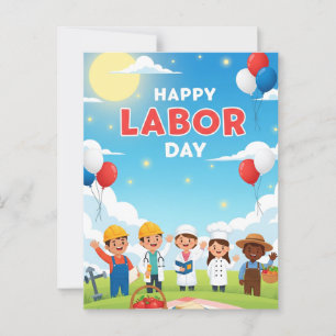 Happy Labor Day Postcard