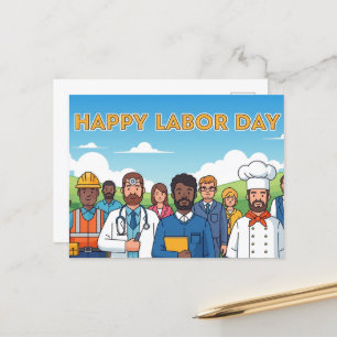 Happy Labor Day Postcard