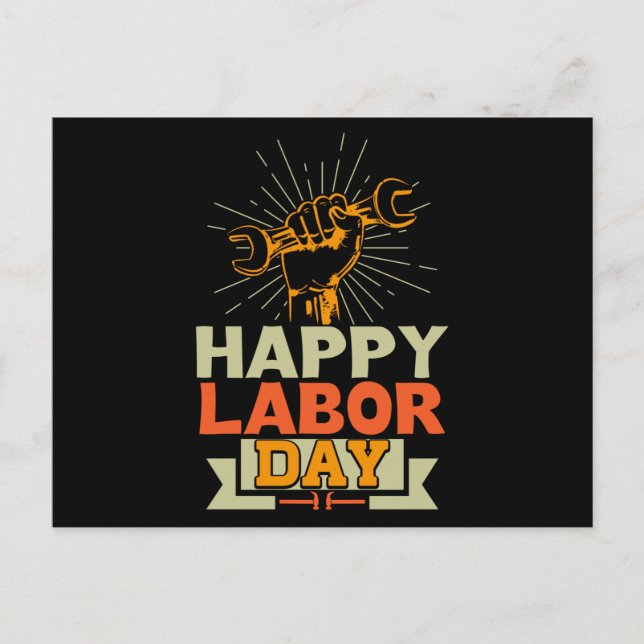 Happy Labor Day Postcard (Front)
