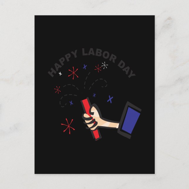 Happy Labor Day Postcard (Front)