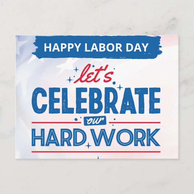 Happy Labor Day Postcard (Front)
