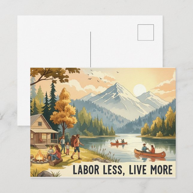 Happy Labor Day  Postcard (Front/Back)