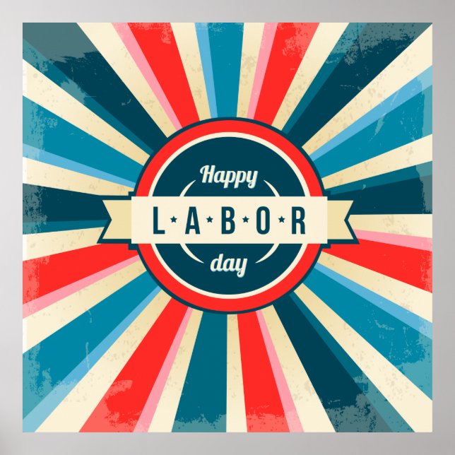 Happy Labor Day Poster (Front)