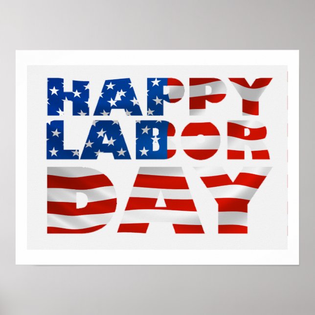 Happy Labor Day Poster (Front)