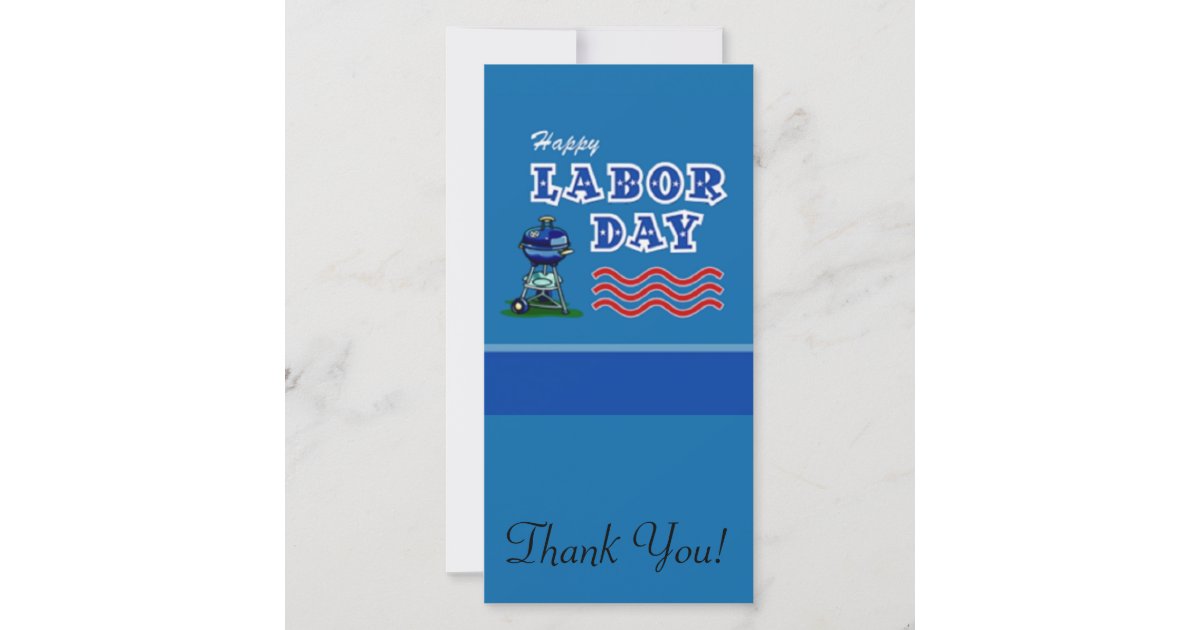 thank you card on labour day
