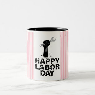 Happy Labor Day Two-Tone Coffee Mug