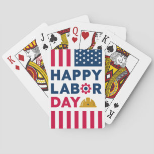 Happy Labor Day, United States Poker Cards