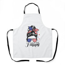 Happy labor day US flag All-Over Print Apron