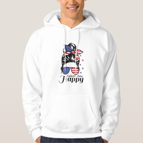 Happy Labor Day US flag Hoodie