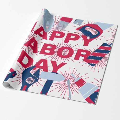 Happy labor day Weekend Wrapping Paper