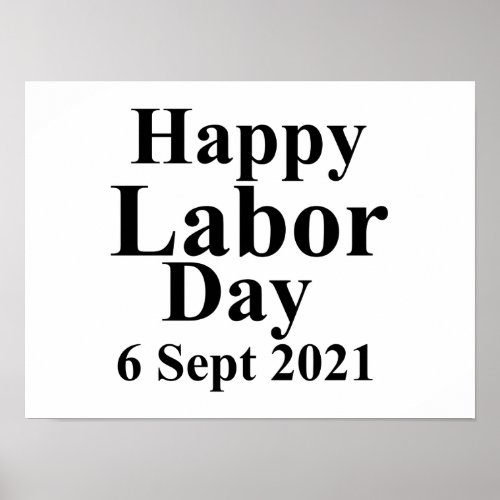 Happy Labor Dsy 2021 Poster