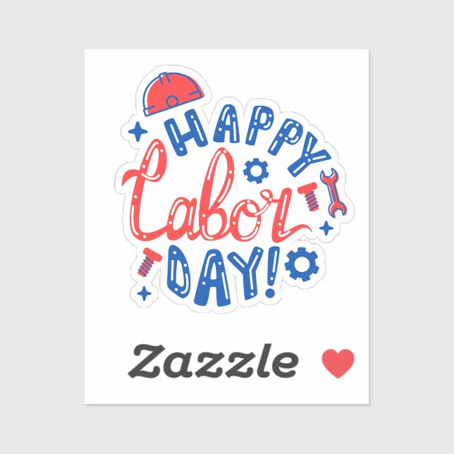 HAPPY LABOUR DAY STICKER (Sheet)