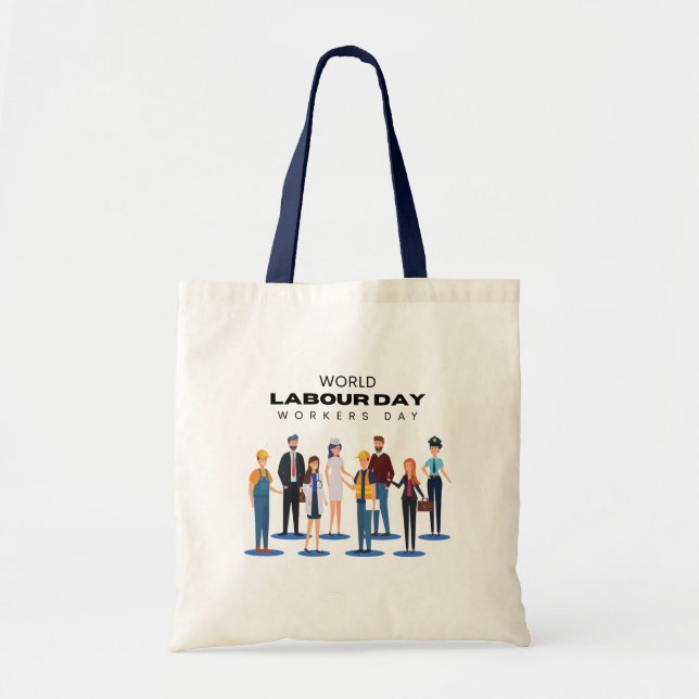 HAPPY LABOUR DAY T-Shirt Tote Bag (Front)