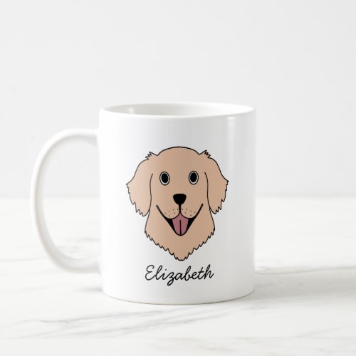 Happy Labrador custom name Coffee Mug