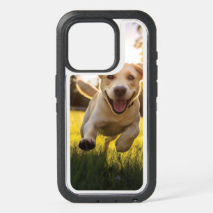 Happy Labrador Puppy Running iPhone 15 Pro Case