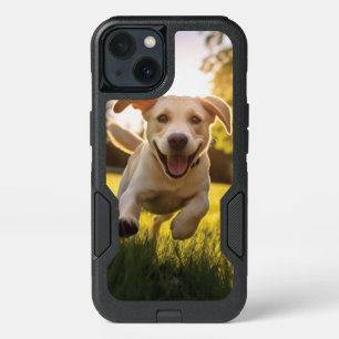 Happy Labrador Puppy Running iPhone 13 Case